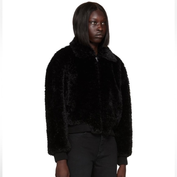 Cozy teddy/Faux fur bomber coat, Rag & Bone *mob wife look* - Picture 10 of 11